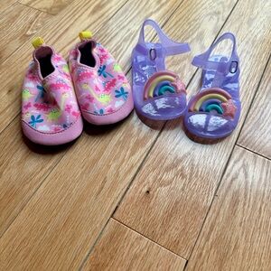 Pink and Purple Kids Shoes Set